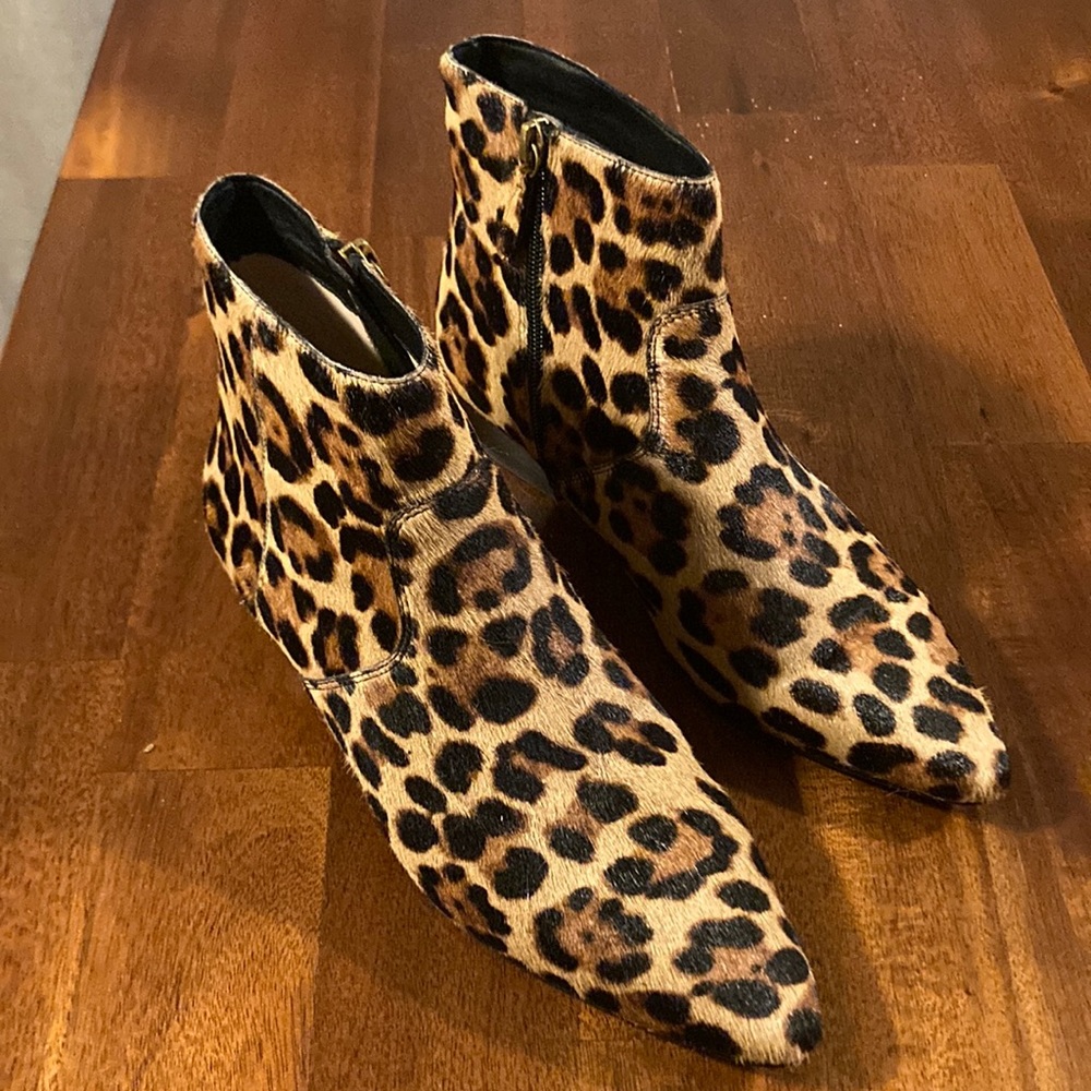 Leopard Print Booties